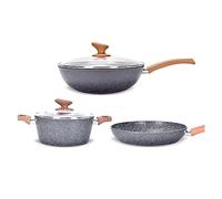 Garados de cocina antiadherente Deja que la olla de hierro de la olla de hierro se cocine a tres piezas
