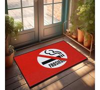 Garage Accessories For Man Cave No Smoking Sign With Frosieon Text Felpudo de bienvenida para el hogar, decoración de habitación emo (65 x 90 cm)