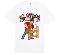 Garage Dad Workshop Carpintería Vida Papás Humor Herramientas Comfort Colors Adult Heavyweight T-Shirt