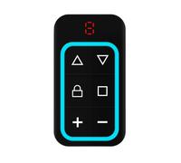 Garage Door Opener Remote, 6-Button Transmitter Replacement & Universal Gate Controller, Wireless Key Fob for Outdoor Vehicle Entry, Apartment Garage, Property Security & Daily Access Use