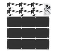Garage Hooks - Heavy Duty Wall Storage Set 6PCS, Multipurpose Metal Hooks for Garage, Shed, Workshop | Wall-Mounted Storage System for Tools, Ladders, Bikes, Garden Equipment, Each Holds up to 35kg