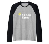 Garage King | Regente de la Puerta Enrollable Kingdom Classic Fun Camiseta Manga Raglan