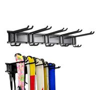 Garage Storage Hooks - 6 Piece Heavy Duty Wall Mount System | Iron Material with Track Boards, Multipurpose Holder for Bike Ladder Tools Chairs Shed Basement Workshop Garden Yard