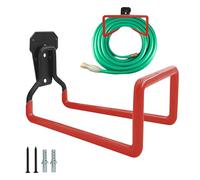 Garage Storage Hooks, Wall Mount Utility Hangers, Heavy Duty Steel Holders, Anti-Slip Coating, Space-Saving Design, Easy Installation, Multi-Purpose Use, Perfect for Tool, Ladder, Bike, 22.2x15.6x13cm