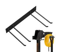 Garage Tool Organizer - Wall-Mounted Storage Rack, Heavy-Duty Folding Chair Hanger | Metal Garage and Garden Tool Rack Holds 240 lbs | For Shovel, Ladder, Rake, Broom, Patio, Space-Saving Wall Storage