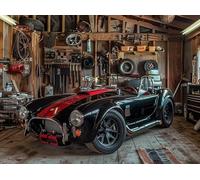 Garaje de Coches clásicos Puzzle 300 Piezas Hogar Decoración Elegante Rompecabezas para Hombres Y Mujeres 3D DIY Creativo Aliviar Estrés Desafío Intelectual 300 PCS