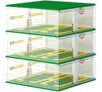 Garaje deportivo Speed Champions, 3 Capas Set Construible Estacionamiento Modular Ampliable, Carreras Racing Juguete Educativo Regalo Creativo