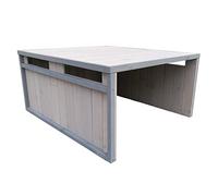 Garaje Robot cortacésped Cubierta segadora jardín Protección Gris Tejado Plano Exterior