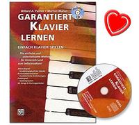 garantit Piano apprendre - PIANO école de Morton Manus avec CD et coloré Cœur Note Pince - Réussite, deutschsprachige, école de piano pour adultes