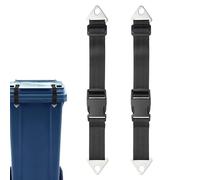 Garbage Can Locks, Lid Straps, 5.31-6.97 inches Adjustable Animal-Proof Safety Lock, Reusable Securing Bands for Outdoor Kitchen Patio Against Kids Pets, 30 50 Gallon Trash Bandas