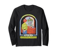 Garbage Person Sarcastic Retro Vintage Funny Adult Humor Manga Larga