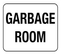 Garbage Room Retro Metal Tin Sign 12x8 Inch