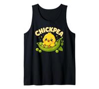 Garbanzo Gracioso Garbanzo Pod Pun Lindo Pollito Bebé Camiseta sin Mangas