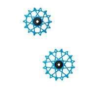 Garbaruk Juego de Poleas 14 + 16 Dientes para Shimano de 12 Velocidades azul