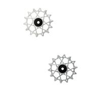 Garbaruk Juego de Roldanas 14 + 14 Dientes para Shimano 12 Velocidades MTB gris