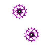 Garbaruk Juego de Roldanas 14 + 14 Dientes para Shimano 12 Velocidades MTB lila