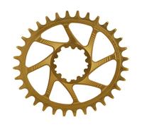 Garbaruk Plato Ovalado GXP/DUB Boost Montaje Directo 1x amarillo 32 dientes