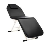 Garbenat Mesa de masaje plegable con 3 zonas, camilla de masaje profesional, 180 x 60 cm, cama de masaje con cojín y orificio para respirar, soporta hasta 250 kg, para salones, spa, tatuajes, color