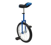 Garbenat Monociclo de 18 pulgadas, altura ajustable, monociclo para niños y adultos, para niños y adultos de 5 a 60 años, para niños y adultos de 1,4 a 1,65 m, principiantes/profesionales (azul)