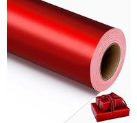 Garbendy Papel de regalo rojo - Papel brillante metálico de color sólido perfecto para cumpleaños, bodas, baby shower, fiestas, 17 pulgadas x 33 pies