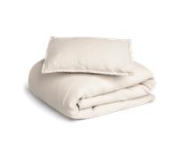 Garbo&Friends Juego de funda nórdica Eggshell Muslin junior 100x130 cm/35x55 cm