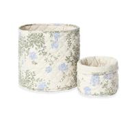 Garbo&Friends Plumbago Satin cesta acolchada 2 piezas 20xØ20 cm + 30xØ30 cm