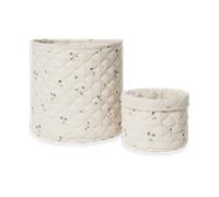 Garbo&Friends Viola Satin cesta acolchada 2 piezas 20xØ20 cm + 30xØ30 cm