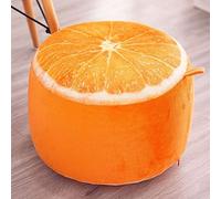 GaRcan Reposapiés portátil con Taburete bajo, Felpa Gruesa de algodón, Taburete con cojín Inflable de Frutas 3D, Opciones de Taburete de 4 pies Estable (3)