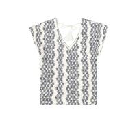 GARCIA Camiseta ecru / azul oscuro M ecru / azul oscuro