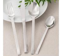 García de Pou 112.05 Cucharas de Mesa Spiga, 21.6 cm, Set de 12, Plateado