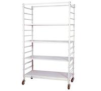 García de Pou 115.99 Carro para Lavandería, Hierro, 100 X 50 X 170 cm, 1 unidades, Blanco