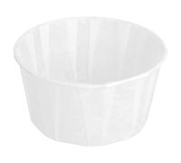 García de Pou 126.81 Tarrinas Papel Plisado, 165 ml, Diámetro 8 x 4 cm, 250 unidades, Blanco