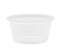 García de Pou 130.08 Pequeñas Tarrinas Microondables, 60 ml, Diámetro 4.2 x 3.2 cm, 2500 unidades, Transparente