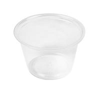 García de Pou 130.12 Pequeñas Tarrinas Microondables, 120 ml, Diámetro 5/7.4 x 4.8 cm, 2500 unidades, Transparente