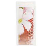 García de Pou 130.55 Just In Time Flores Bolsas Cubiertos y Servilleta, 90 y 10 Pe G/M2, 8,5 x 19.5 cm, Blanco, 250 Unidades