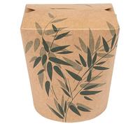 García de Pou 131.53 Envases para Noodles Feel Green 960 Ml, Diámetro 9 x 10.8 cm, Set de 50, Marrón