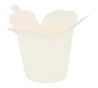 García de Pou 136.20 Envases para Noodles 780 Ml, Diámetro 9 x 9 cm, Set de 50, Blanco