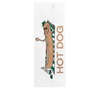 García de Pou 147.53 Bolsas Hot Dog 34 G/M2, 7 + 5 x 18 Cm, Set de 500, Blanco