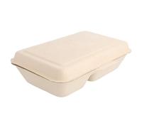 García de Pou 149.21 Bionic Conchas, 2 Compartimentos 1 litro, 22.5 x 16.5 x 6.4 cm, 50 unidades, Natural Celulosa