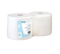 García de Pou 156.22 Matatrapos Ecolabel 2 Capas, Bobina 2.5 Kg, 19 G/M2, Diámetro 26 x 24 cm, 2 unidades, Blanco