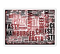 García de Pou 156.48 Manteles de Papel Individuales Fast Food, 70 G/M2, 31 x 43 cm, Multicolor, 500 Unidades