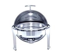García de Pou 157.92 Chafing Dish Redondo, 6 L, Diámetro 48 x 47 cm, Plateado