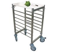 García de Pou 158.13 Working Trolley 7 Niveles, 55.5 x 38.5 x 95 cm, Plateado