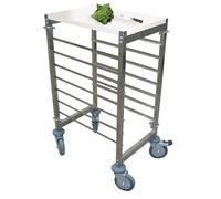 García de Pou 158.13 Working Trolley 7 Niveles, 55.5 x 38.5 x 95 Cm, Plateado