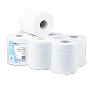 García de Pou 160.02 Maxi Barril Secamanos Ecolabel 2 Capas, Bobina 1 Kg, 19 G/M2, Diámetro 19 x 21.6 cm, 6 unidades, Blanco