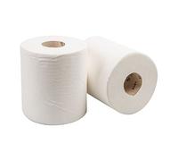 García de Pou 160.53 Maxi Barril Secamanos Ecolabel 1 Capa, 735 Hojas, 22 G/M2, Diámetro 20 x 21.6 cm, 6 unidades, Blanco