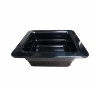 García de Pou 161.88 Cubetas Gn 1/6, 6.5 cm, Set de 6, Negro