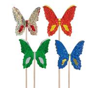García de Pou 165.76 Adornos Helados Mariposas Metalizadas, 15 Cm, Set de 100, Multicolor