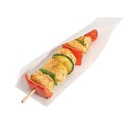 García de Pou 173.84 Bolsas Abiertas Pinchos, Hot Dogs 35 G/M2 + 10 Peld 20 x13/10 Cm, Set de 100, Blanco
