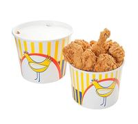 García de Pou 178.65 Cubos Pollo y Tapas 2550 Ml, Diámetro 18.9/14.7 x 14.5 cm, Set de 300, Blanco